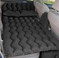 Camping Inflatable Mattress Car Inflatable Mattress Flocked PVC Material Long-Distance Travel Sleeping Pad Outdoor Camping Inflatable Mattress (Black)