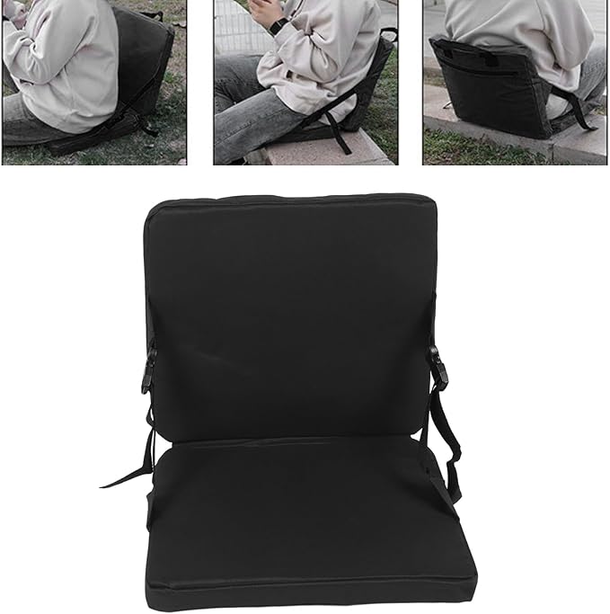 Outdoor Folding Chair Cushion Portable Adjustable Floor Chair for Camping