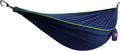 GRAND TRUNK TrunkTech Double Hammock | Ultra-Strong &amp Lightweight | 11 ft Hammock with Ripstop Nylon | 500 lb Capacity | Fast-Drying &amp Weather-Resistant | Navy/Green