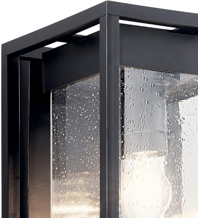 Kichler Mercer 20 inch 1 Light Outdoor Wall Light with Clear Seeded Glass in Olde Bronze® 18.75