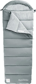 Naturehike Camping Cotton Sleeping Bag Spliceable Double Sleeping Bag for AdultsFully Expandablewith Cotton CapLightweight for Cold Weather CampingMachine Washable