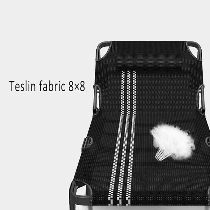 Deck Chair Deck Chair Folding Chair Single Bed Home Simple Lunch Bed Adult Portable Multifunction Outdoor Camping Lounger