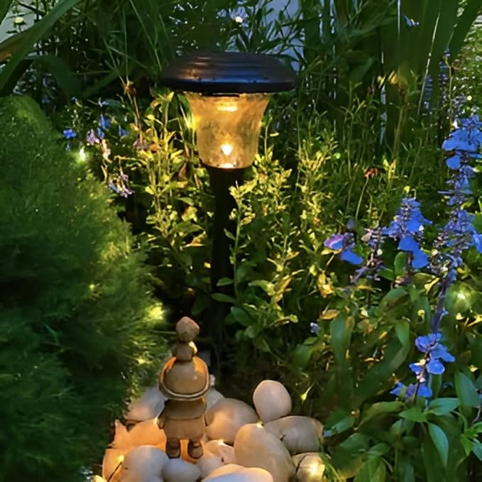 Magicnight Short Mini Garden Lights Solar Powered Waterproof Fairy Lights Outdoor Garden String Green Wire Warm White5m 50LEDs2 Pack