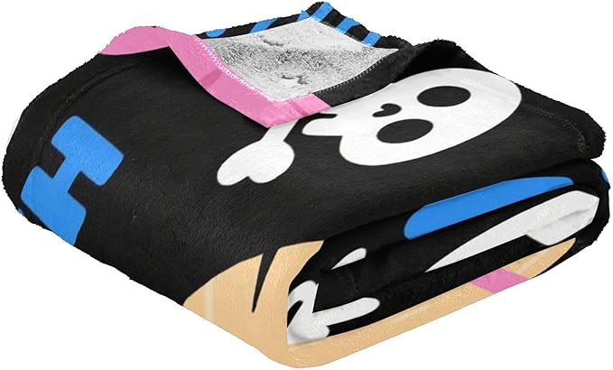 Blankets For Couch Halloween Witch Heart Black Blue Blankets &amp Throws 50'' x 70''