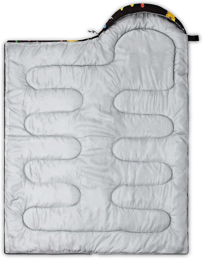 AILONEN Cartoon Car Sleeping BagsLightweight &amp Waterproof3 Season Warm &amp Cool WeatherCute Stars Printed Vehicles Transportation Sleeping Bags for BoysKidsAdults TravellingOutdoors