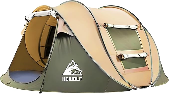 Pop Up Camping Tent 2/4 Person Instant Family Tents Easy Setup Automatic Tent for Camping Hiking &amp Traveling