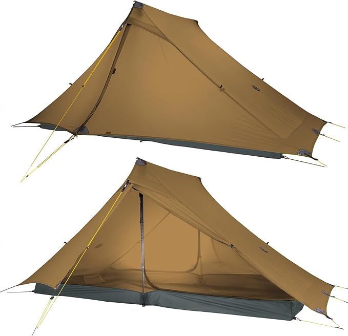 LANSHAN Ultralight Tent 3-Season Backpacking Tent for 1-Person or 2-Person Camping Trekking Kayaking Climbing Hiking
