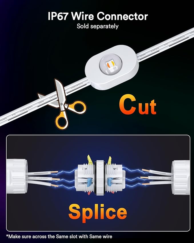 Lumary Permanent Outdoor Lights 2 with Remote for House 200ft with 120 RGBAICW LEDs 7200lm for Home Daily &amp Accent Lighting 110+ Scenes for Christmas Decor IP67 Waterproof Work with Alexa Goog