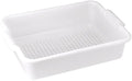 Winco Perforated Bus Box Dish Tub for Restaurants White