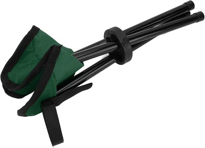 Honio Camping Tripod Stool Tripod Seat Portable Lightweight 600D Oxford Fabric for Outdoor for Fishing (Green)