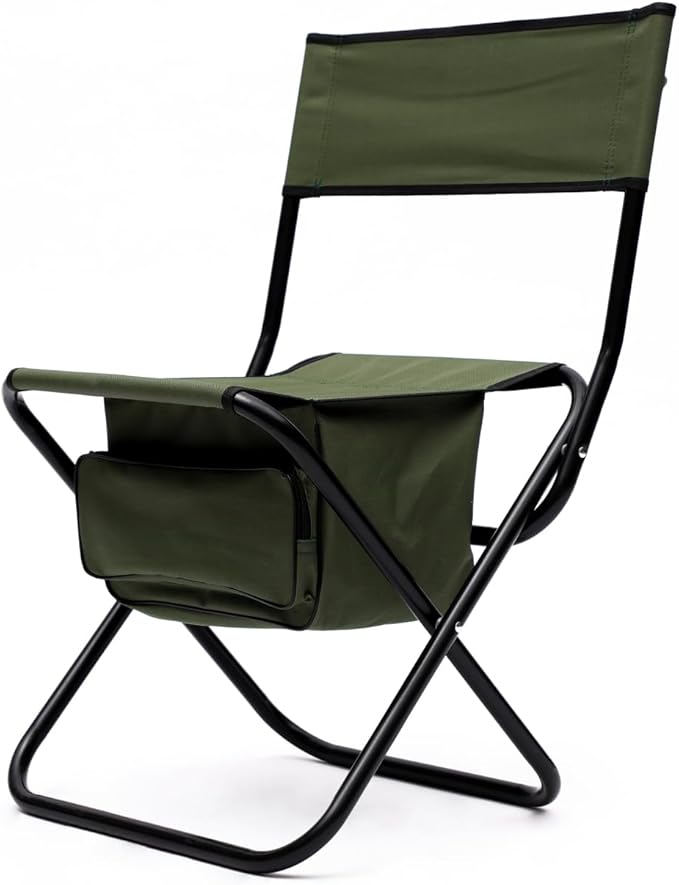 4-Piece Folding Outdoor Chair with Storage Bag Portable Chair for Indoor Outdoor Camping Picnics and FishingGreen