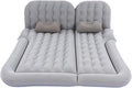 Car Inflatable Bed Soft Sleeping Rest Cushion for SUV Flocking PVC Car Mattress with Pump for Home Camping
