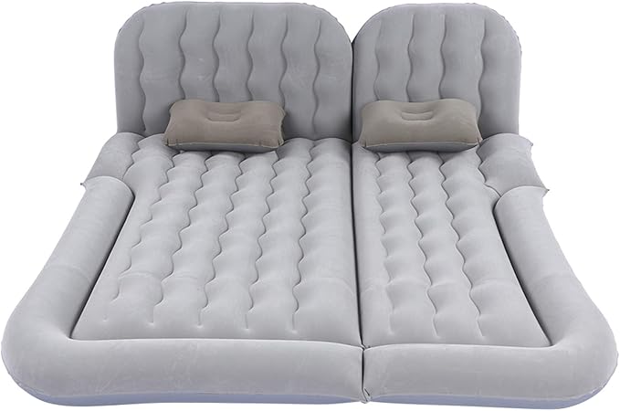 Car Inflatable Bed Soft Sleeping Rest Cushion for SUV Flocking PVC Car Mattress with Pump for Home Camping