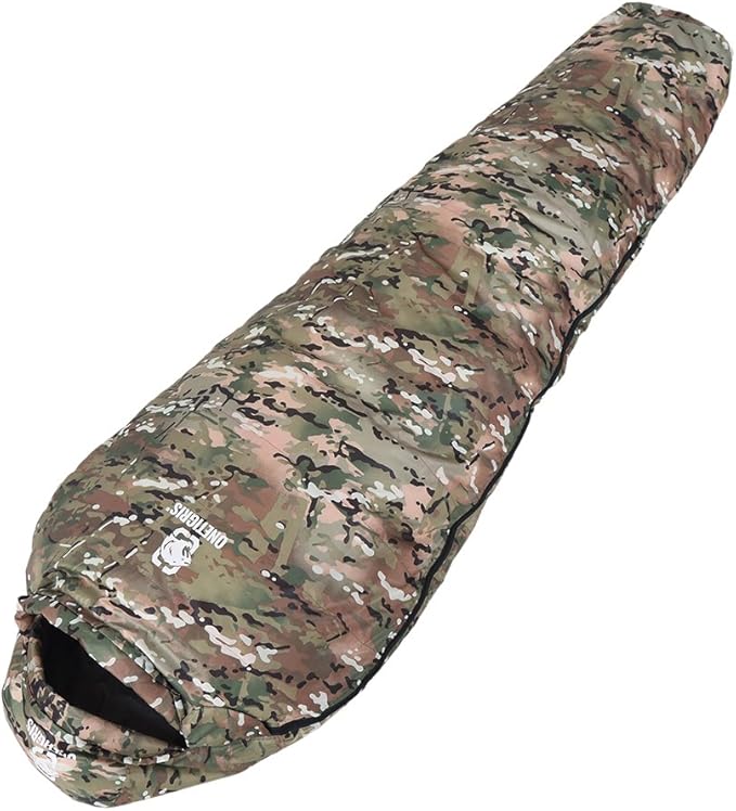 OneTigris Light Patrol 4 Season Mummy Sleeping Bag 32°F Cold Weather Camping Bags for Camping Hiking Backpacking Survival Gear