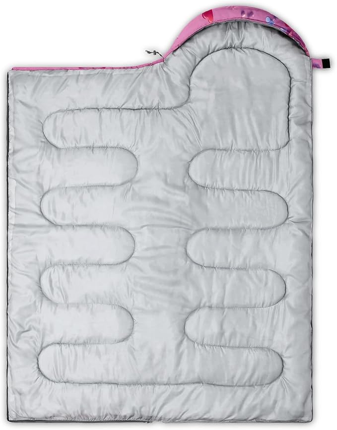QOOMO Camping Sleeping Bags3 Season Warm &amp Cool WeatherLightweightWaterproof Sleeping Bags for Adults &amp KidsTravelingand OutdoorsCamping Gear Equipment