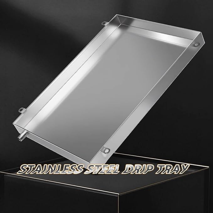 AC Water Catcher Drain Pan - 90x80cm Condensate Tray for Air Conditioner Refrigerator BBQ Oil Catcher Storage Organizer &amp Pet Feeding - Durable &amp Versatile Solution