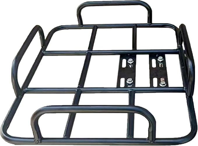 Food Delivery Box Rack Rear Grille 80kg Loading Delivery Food Box Rack with Guardrail Delivery Food Bag Rack Universal for Motorcycle Electric (inner diameter 50/40)