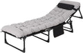PeakPursuit Portable Camping Cot Sleeping Cot for Adult Heavy Duty Folding Cot Max Load 400LBS with Thick Mattress Camping Bed for Travel Tent Day Bed Outdoor Home Guest Office Nap