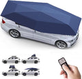 Portable Automatic Car Cover Umbrella Outdoor Car Tent Remote Control Car Roof Top Canopy Car Shelter Sunshade Universal Auto Protection Blue-4.6m