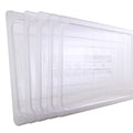 6-Pcs Food Pan Lid Full Size Clear Polycarbonate Hotel Pan Cover with handle
