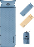 Naturehike Self-Inflating Sleeping Pad Ultralight Memory Foam Camping Pad with Pillow Fast Inflating Sleeping Pad for Camping Hiking with Storage Bag Single Blue
