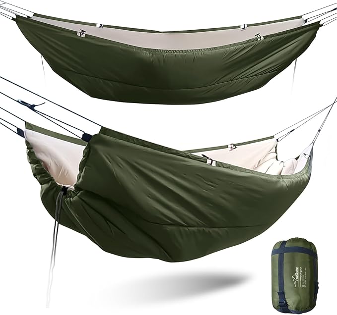Hammock Underquilt for Camping Hammock Warm Insulation Ultralight 4 Season Under Quilt for Hammocks Portable for Hiking Backpacking