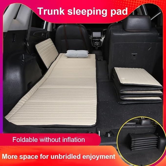 Non-Inflatable Car Mattress Folding Car Bed for SUV Portable Travel Camping Mattress Back Seat Sleeping Pad