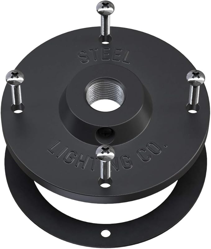 Steel Lighting Co. Topanga Barn Light | Outdoor Wall Mounted | Farmhouse Garage Light Made in America | 14 inch Dome | Upslope Gooseneck | Matte Black Exterior/White Interior