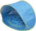 Pop Up Beach Tent Portable Sun Shelter with Protection and Built in Baby Pool for Infant Toddlers Outdoor Camping Beach Picnic Easy Set Up (Blue)