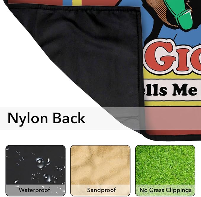 LOGOVISION Steven Rhodes Mr. Giggles Outdoor Blanket for Picnic Beach Camping Park Tailgate 50x60