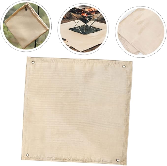 BESPORTBLE 1pc Fireproof Mat for Outdoor Camping Heat Resistant Blanket for BBQ Picnic and Camp Stove Use Durable Material for Added Style