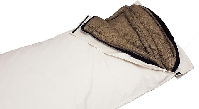 Outfitter Bedroll Premium 15oz. Grade A Cotton Canvas Cowboy Style Bedroll Natural Canvas Color Oversized for Maximum Sleeping Space Dual YKK Zippers for Durability All 4 Seasons