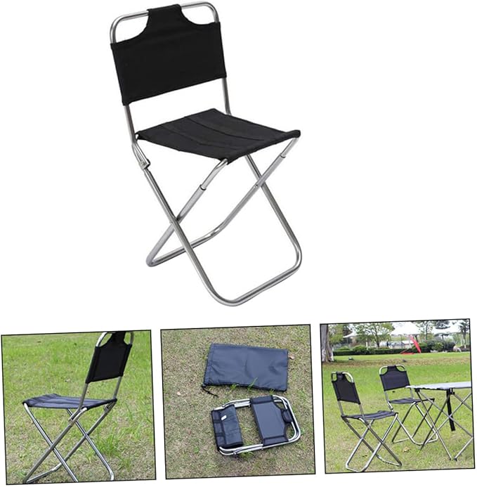 balacoo Portable Camping Stool Outdoor Folding Chair Strong Load-Bearing Principle Easy to Carry Sports Outdoors
