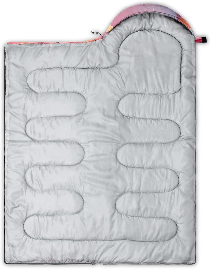 AILONEN Cartoon Camping Sleeping Bag for Boys Girls AdultsLightweight &amp Waterproof3 Season Warm &amp Cold WeatherPortablePrinted Sleeping BagTravelingCampingHiking