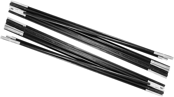 Haofy 4.9M Fiberglass Camping Tent Pole Bars Outdoor Support Rods Awning Frames Kit Tent Poles Replacement Trail Replacement Parts
