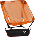 Ultralight Backpacking Chair Aluminium Alloy Legless Ground Chair Foldable Camping Chair for Adult Hiking Camping Picnic Fishing RV Balcony Paddleboard Beach Indoor (Orange)