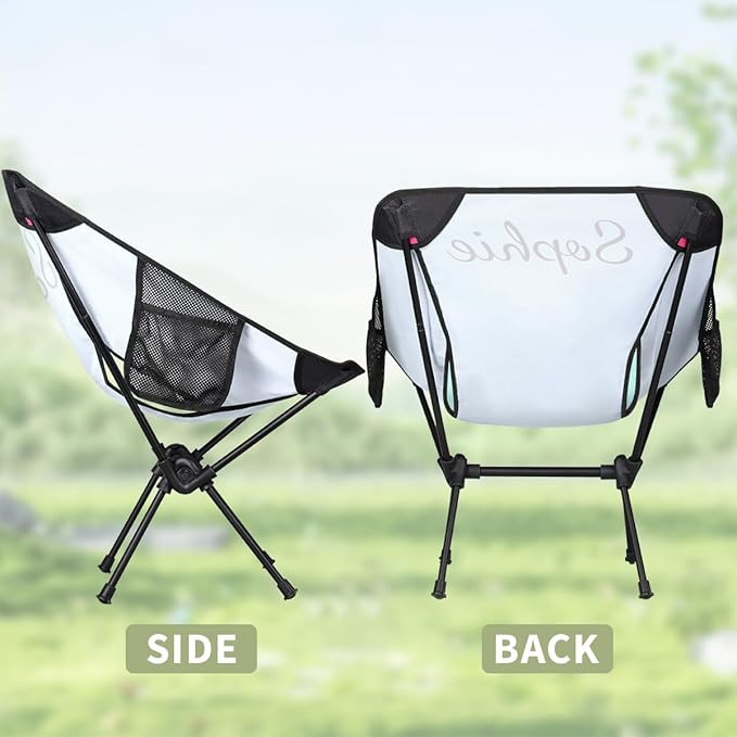 Custom Camping Chair with Name Customize Portable Folding Chairs Personalized Lightweight Foldable Outdoor Chair for Backpacking Hiking