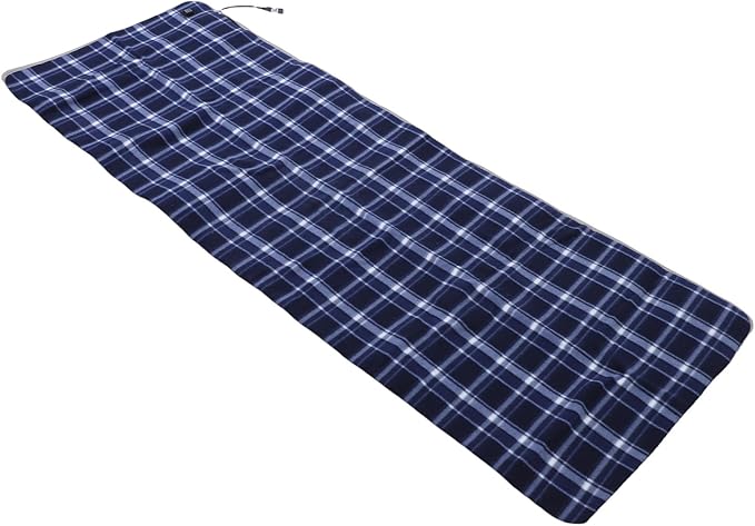 Heated Sleeping Bag Pad Soft Crystal Velvet 5 Heating Zones Adjustable Temperature for Camping and Outdoor Enthusiasts