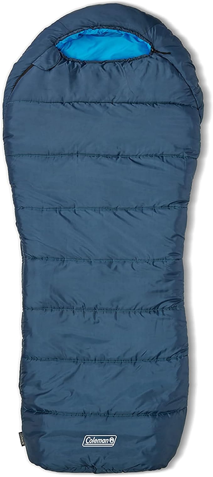 Coleman Sleeping Bag—Tidelands 30° Big &amp Tall Mummy Sleeping Bag for Adults