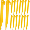 80 PCS Plastic Tent Stakes 9 Inch Heavy Duty Tent Pegs Spike Hook for Camping Outdoor Sand Beach Halloween Christmas Garden Lawn Stakes Light Safe Tent Stakes Sturdy Canopy Stakes Accessories