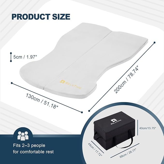Camping Mattress for Tesla Model Y Soft Memory Foam Mattress Portable Storage Bag Space Saver in Car Sleeping Twin Size