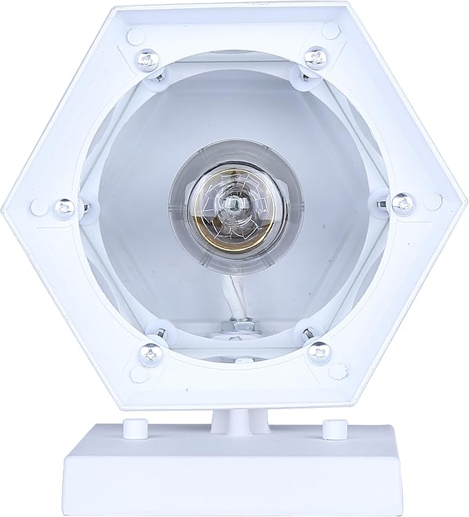 Harbor 1-Light Outdoor Wall Light 10-Inch White with Clear Glass Built-in Motion Sensor/Photocell Classic Durable Outdoor Lantern for Entryways Patios Porches