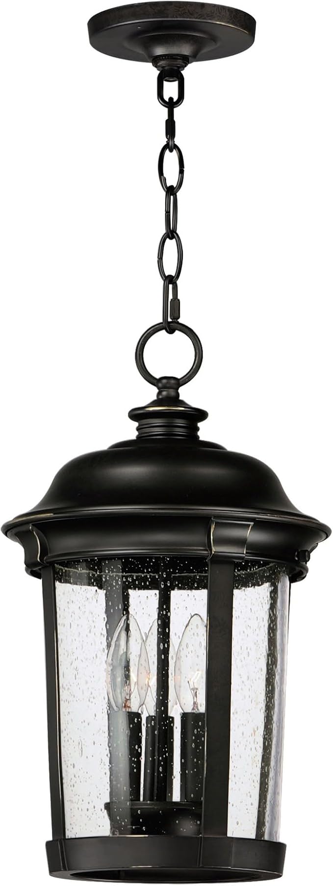 Maxim Lighting 3028CDBZ Dover DC-Three Light Outdoor Hanging Lantern in Mediterranean style-10 Inches Wide by 17 inches high