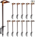 LEONLITE 12-Pack 5CCT Anti-Glare Low Voltage Pathway Lights 5W Wired LED Landscape Path Lights Aluminum IP65 Outdoor Landscape Lighting for Walkway Yard 1800K/2700K/3000K/4000K/5000K ETL