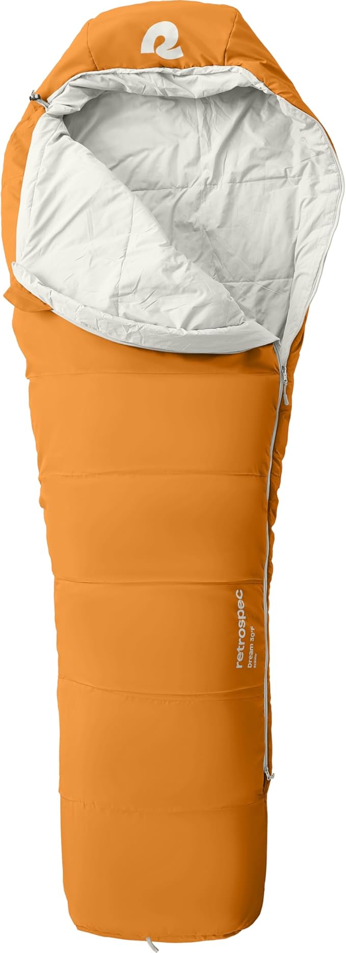 Retrospec Dream Mummy Sleeping Bag - 5 15 &amp 30°F Cold Weather Camping &amp Travel Essential Gear with Water - Resistant Shell &amp Synthetic Fill - Zippered Pocket &amp Stuff Sack