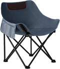Camping Folding Chair Heavy Duty Oversized Portable Outdoor Chair Foldable Camp Chair with Side Pocket Carry Bag Included Collapsible Chair for Camping Tailgates Beach