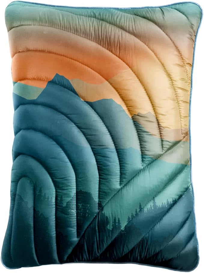 Camping PillowSupportive Compressible Travel Pillow Large Size Lightweight Camp Pillow with Storage Bag for CampingHikingBackpackingAirplane