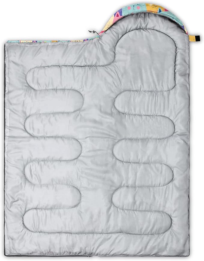 QOOMO Camping Sleeping Bags3 Season Warm &amp Cool WeatherLightweightWaterproof Sleeping Bags for Adults &amp KidsTravelingand OutdoorsCamping Gear Equipment