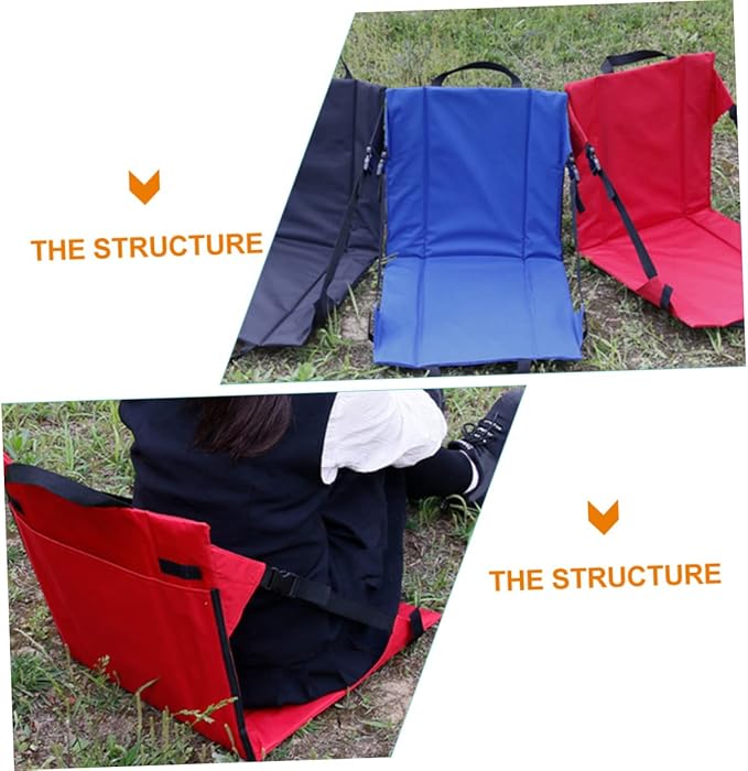 BESPORTBLE Foldable Camping Chair Oxford Cloth Portable Folding Seat Outdoor Folding Garden Seat Comfortable
