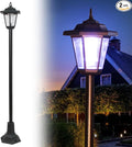 2 Pack 33 Solar Outdoor Floor LampsSolar Lamp Post Lights Waterproof Perfect for Festive Decoration in Gardens Lawn Patio Front/Back Door